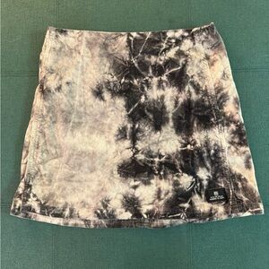 BDG Tie-Dye Mini Skirt in Black and Gray